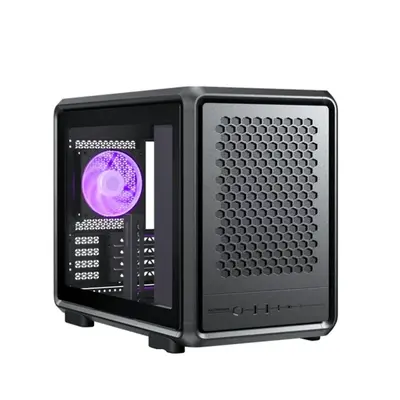 COOLER MASTER Ház Mini-ITX/Micro-ATX MasterFrame 400 Mesh Black, Tápegység nélkül, fekete