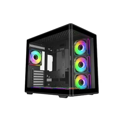 COOLER MASTER Ház ATX Elite 600 White 7*ARGB, Tápegység nélkül, fekete