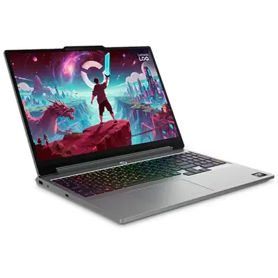 LENOVO LOQ 15AHP11, 15,3" WUXGA, AMD Ryzen 7 250, 16GB, 512GB, nV RTX5060 8GB, NoOS, Luna Grey – 2. kép
