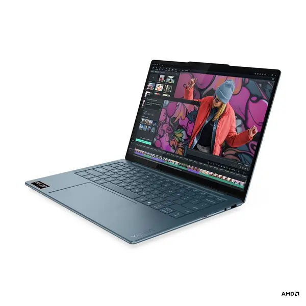 LENOVO Yoga Slim 7 14AKP10, 14,0" WUXGA, AMD Ryzen AI 5 330, 16GB, 512GB, NoOS, NoAdp, Tidal Teal – 2. kép