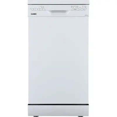 GABA GMDW-45W 10 terítékes keskeny mosogatógép, 5 program, 45 cm, Fehér