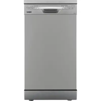 GABA GMDW-45X 10 terítékes keskeny mosogatógép, 5 program, 45 cm, Ezüst