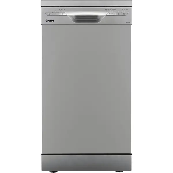 GABA GMDW-45X 10 terítékes keskeny mosogatógép, 5 program, 45 cm, Ezüst