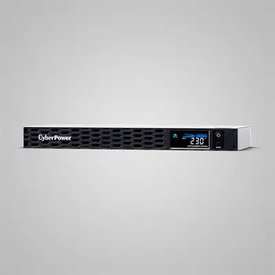 CYBERPOWER UPS, 6xC13,1xUSB 700VA 420W Aktív PFC,tiszta színuszos szünetmentes,LINE-INTERAKTÍV, AVR,színes LCD, 1U rack