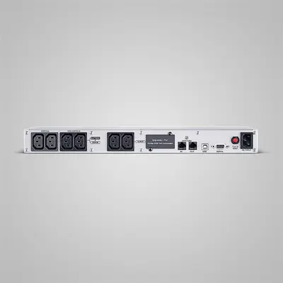 CYBERPOWER UPS, 6xC13,1xUSB 700VA 420W Aktív PFC,tiszta színuszos szünetmentes,LINE-INTERAKTÍV, AVR,színes LCD, 1U rack – 2. kép