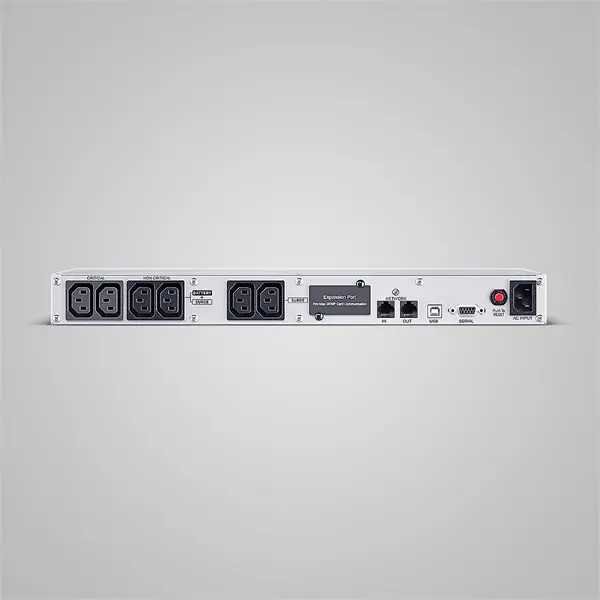 CYBERPOWER UPS, 6xC13,1xUSB 700VA 420W Aktív PFC,tiszta színuszos szünetmentes,LINE-INTERAKTÍV, AVR,színes LCD, 1U rack – 2. kép