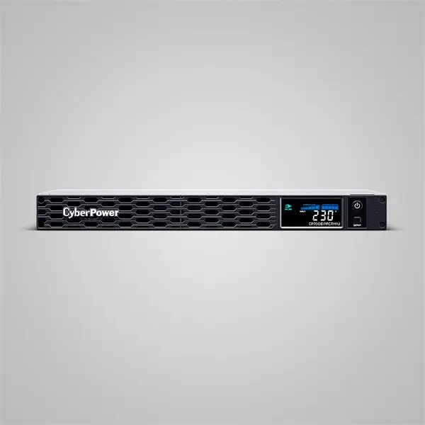 CYBERPOWER UPS, 6xC13,1xUSB 700VA 420W Aktív PFC,tiszta színuszos szünetmentes,LINE-INTERAKTÍV, AVR,színes LCD, 1U rack – 3. kép