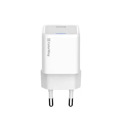 COLORWAY AC töltő adapter, CW-CHS059PD-WT, GaN Mini 20W PD Port PPS USB-C – 2. kép