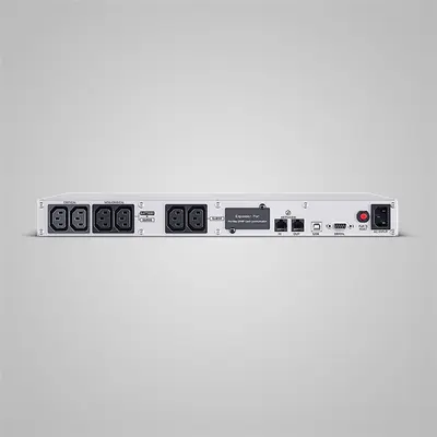 CYBERPOWER UPS, 6xC13,1xUSB 1500VA 900W Aktív PFC,tiszta színuszos szünetmentes,LINE-INTERAKTÍV, AVR,színes LCD, 1U rack – 2. kép