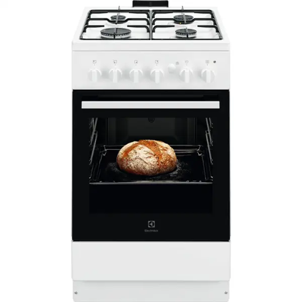 ELECTROLUX LKG500013W Gáztűzhely, 55L, 4 főzőzóna, 50x60cm, Fehér
