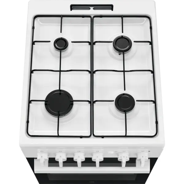 ELECTROLUX LKG500013W Gáztűzhely, 55L, 4 főzőzóna, 50x60cm, Fehér – 2. kép
