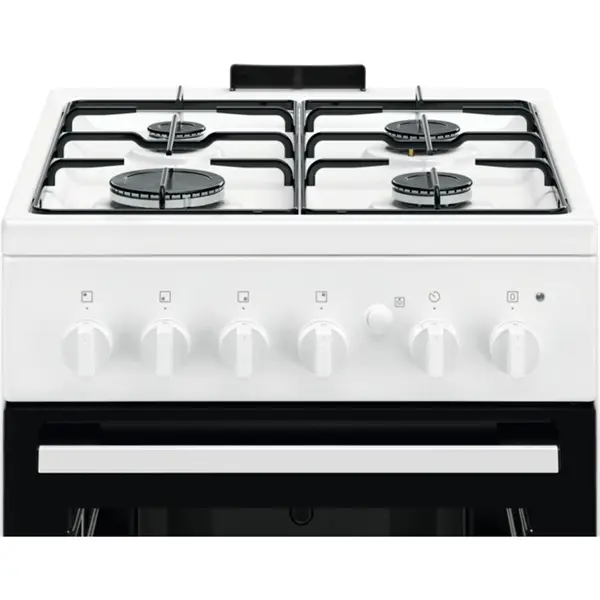 ELECTROLUX LKG500013W Gáztűzhely, 55L, 4 főzőzóna, 50x60cm, Fehér – 5. kép