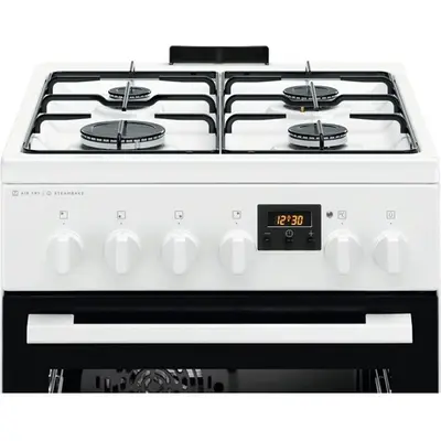 ELECTROLUX LKK560232W Kombinált tűzhely, sütő:58L, SteamBake, 50x60cm, Fehér – 2. kép