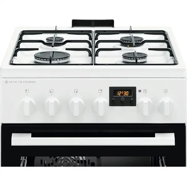 ELECTROLUX LKK560232W Kombinált tűzhely, sütő:58L, SteamBake, 50x60cm, Fehér – 2. kép