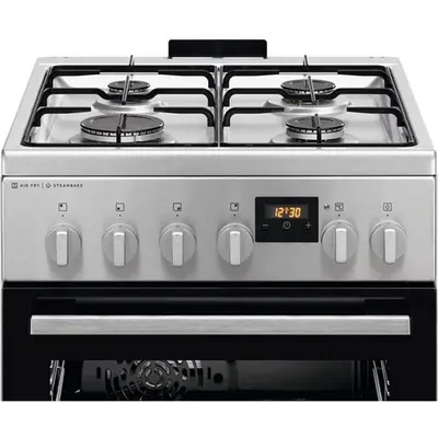ELECTROLUX LKK560232X Kombinált tűzhely, sütő: 58L, SteamBake, AirFry, Multi 8, 50x60cm, Inox – 2. kép