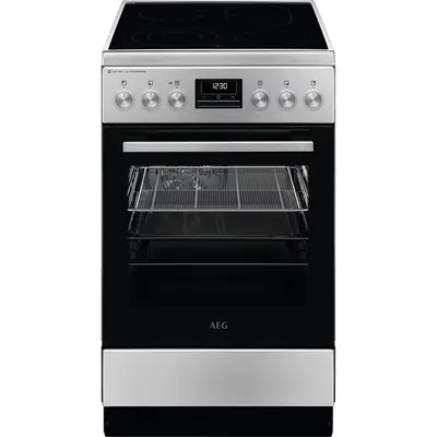 AEG CCB56490BM Elektromos kerámialapos tűzhely, 57L, SteamBake, Aqua clean, Fekete/Inoix