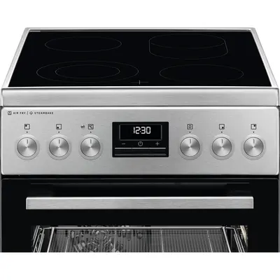 AEG CCB56490BM Elektromos kerámialapos tűzhely, 57L, SteamBake, Aqua clean, Fekete/Inoix – 2. kép