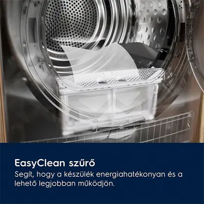 ELECTROLUX EW6D285AE Hőszivattyús szárítógép, 8kg, inverter motor, Fehér – 2. kép