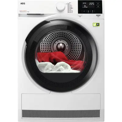AEG TR8184E AbsoluteCare Hőszivattyús szárítógép, 8kg, Inverter motor, LED kijelző, Fehér