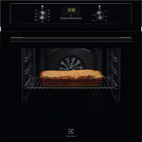 ELECTROLUX EOF3H50BK SurroundCook Beépíthető sütő, 65L, LED kijelző, AquaClean, Fekete