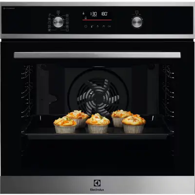 ELECTROLUX EOD6P77WX SteamBake Beépíthető gőzsütő, 72L, pirolitikus tisztítással, Inox/Fekete