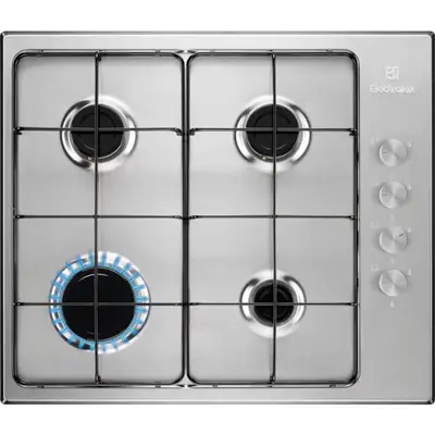 ELECTROLUX KGS6404SX Slim Side Control beépíthető gáz főzőlap, 60cm