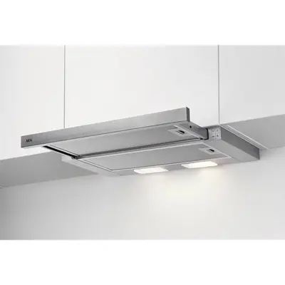 AEG DPB3632S Beépíthető teleszkópos páraelszívó, 3 fokozat, 60cm, Inox