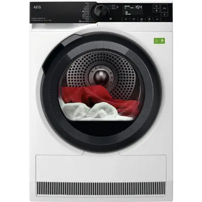 AEG TR9396CE AbsoluteCare Hőszivattyús szárítógép, 9kg, Inverter motor, LED kijelző, Fehér
