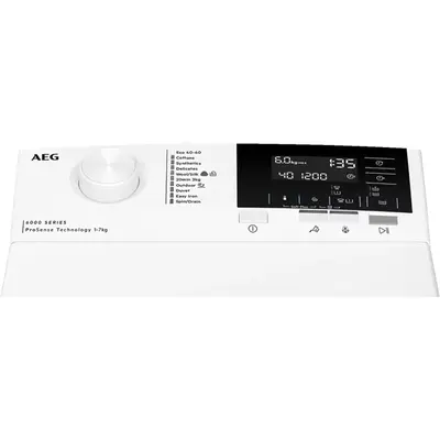 AEG LTRG172E ProSense Felültöltős mosógép, 7kg, 1200ford./perc, ÖkoInverter motor, Fehér – 2. kép