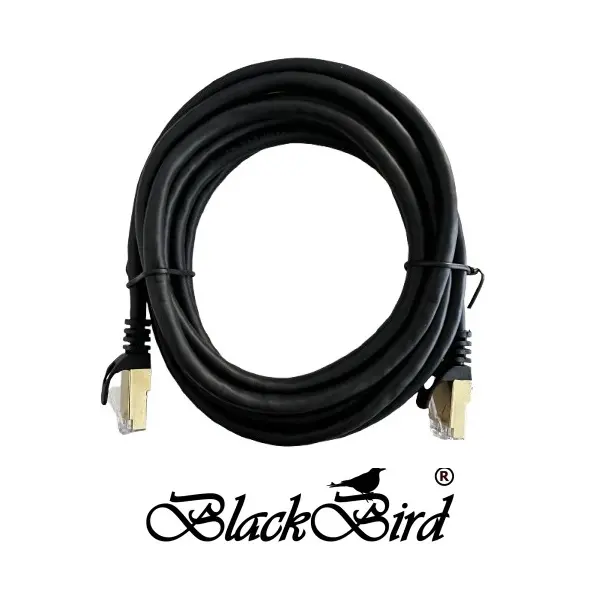 BLACKBIRD Kábel Patch UTP CAT.6A 5m Fekete
