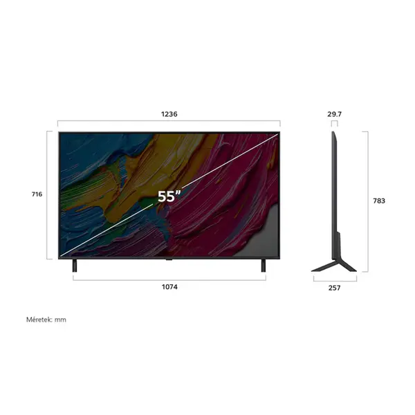 LG 55QNED80A3A 55"/139cm QNED AI 4K Smart TV, 3840x2160, 3xHDMI/2xUSB/Wifi/LAN – 4. kép