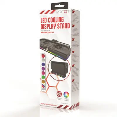 VENOM Nintendo Switch 2 Kiegészítő RGB LED Hűtő állvány, VS4962