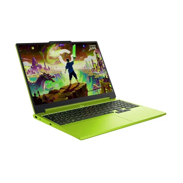 LENOVO LOQ 15AHP11, 15,3" WUXGA, AMD Ryzen 7 250, 16GB, 512GB, nV RTX5050 8GB, NoOS, Surge Green – 2. kép