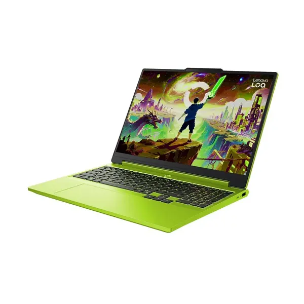 LENOVO LOQ 15AHP11, 15,3" WUXGA, AMD Ryzen 7 250, 16GB, 512GB, nV RTX5050 8GB, NoOS, Surge Green – 3. kép