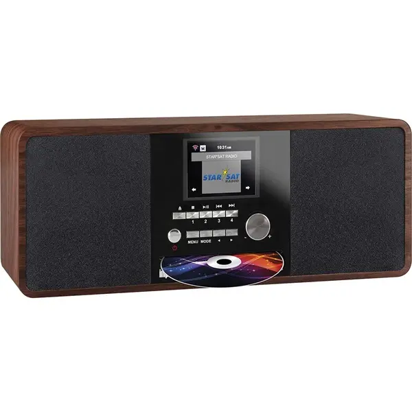 Imperial multifunkciós HIFI, rádió DAB+ / FM / Internet / Bluetooth, CD-lejátszó, USB lejátszó, fahatású kivitelben