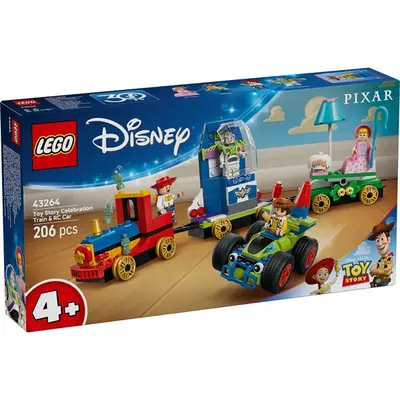 LEGO® | Disney és Pixar Toy Story ünnepi vonat és RC versenyautó, építőjáték-készlet 43264