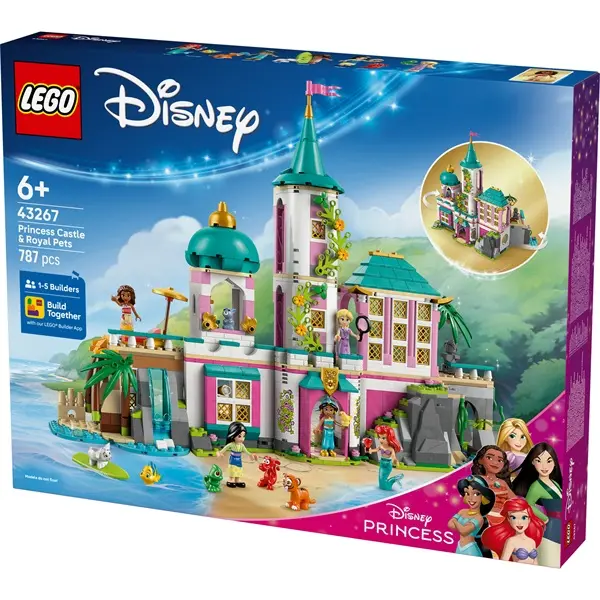 LEGO® | Disney hercegnő Hercegnőkastély és a hercegnők állatkái, játék építőkészlet 43267 – 2. kép