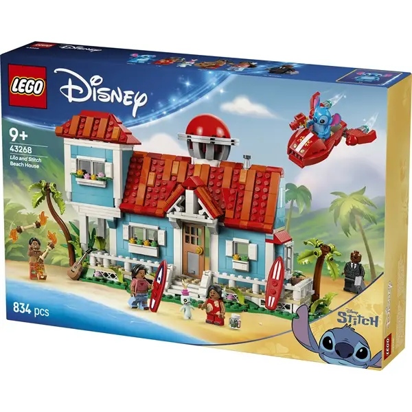 LEGO® | Disney Lilo és Stitch tengerparti háza, építőkészlet játék 43268 – 2. kép
