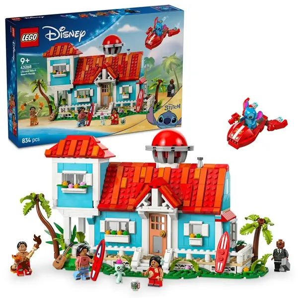 LEGO® | Disney Lilo és Stitch tengerparti háza, építőkészlet játék 43268 – 4. kép