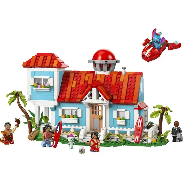 LEGO® | Disney Lilo és Stitch tengerparti háza, építőkészlet játék 43268 – 7. kép