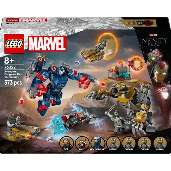 LEGO® | Marvel Bosszúállók: Végjáték Thor a chitauri harcosok ellen, szuperhősakciók 76322 – 3. kép