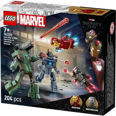 LEGO® | Marvel Vasember és Hadigép vs. Hammer-drónok, építőjáték 76320 – 2. kép