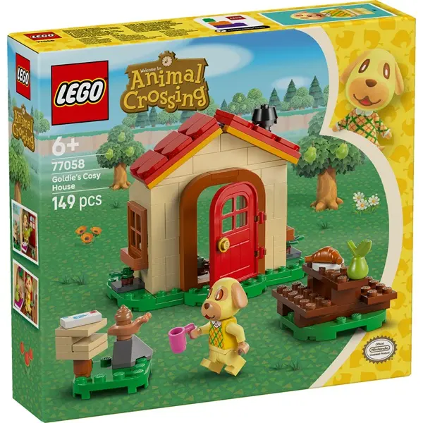 LEGO® Animal Crossing™ Goldie otthonos házikója, építőjátékszett 77058