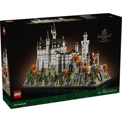 LEGO® Architecture Neuschwanstein kastély, gyűjthető modellkészlet felnőtteknek 21063 – 2. kép