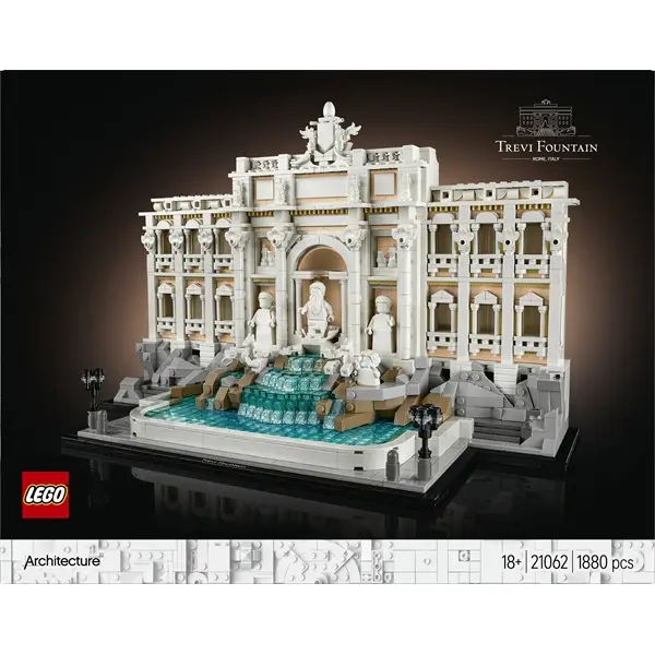 LEGO® Architecture Trevi-kút modell, Olaszország nevezetessége, római emlékmű 21062 – 4. kép