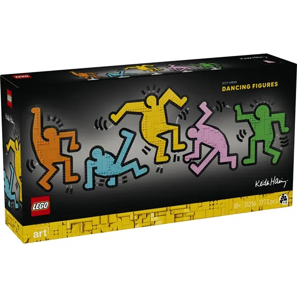LEGO® Art Keith Haring – Táncoló figurák, dekoráció a nappaliba 31216 – 2. kép