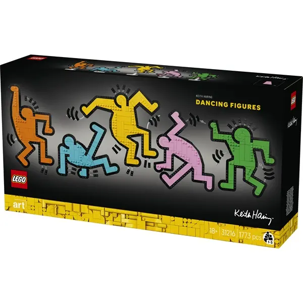 LEGO® Art Keith Haring – Táncoló figurák, dekoráció a nappaliba 31216 – 3. kép