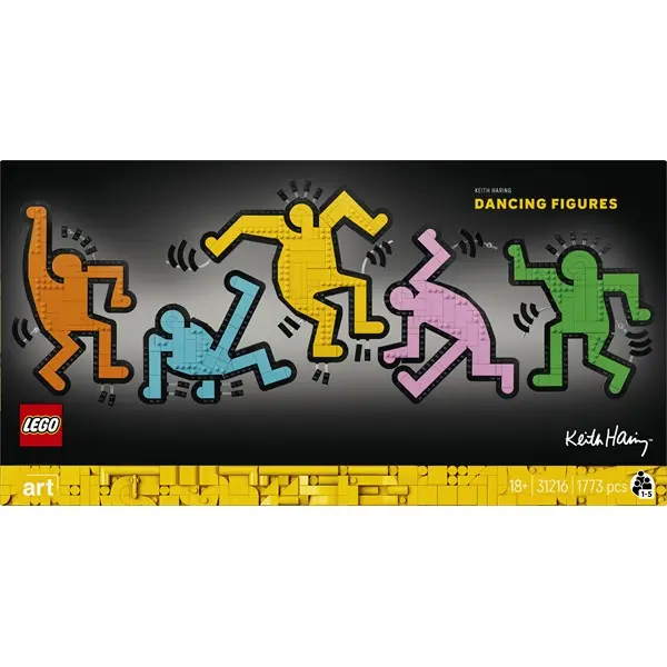 LEGO® Art Keith Haring – Táncoló figurák, dekoráció a nappaliba 31216 – 4. kép