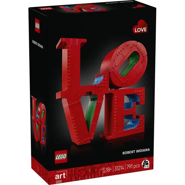 LEGO® Art LOVE, ajándék pároknak és lakásdekorációs ötlet 31214 – 2. kép