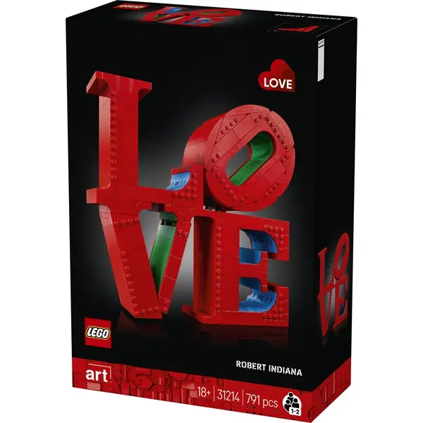 LEGO® Art LOVE, ajándék pároknak és lakásdekorációs ötlet 31214 – 3. kép